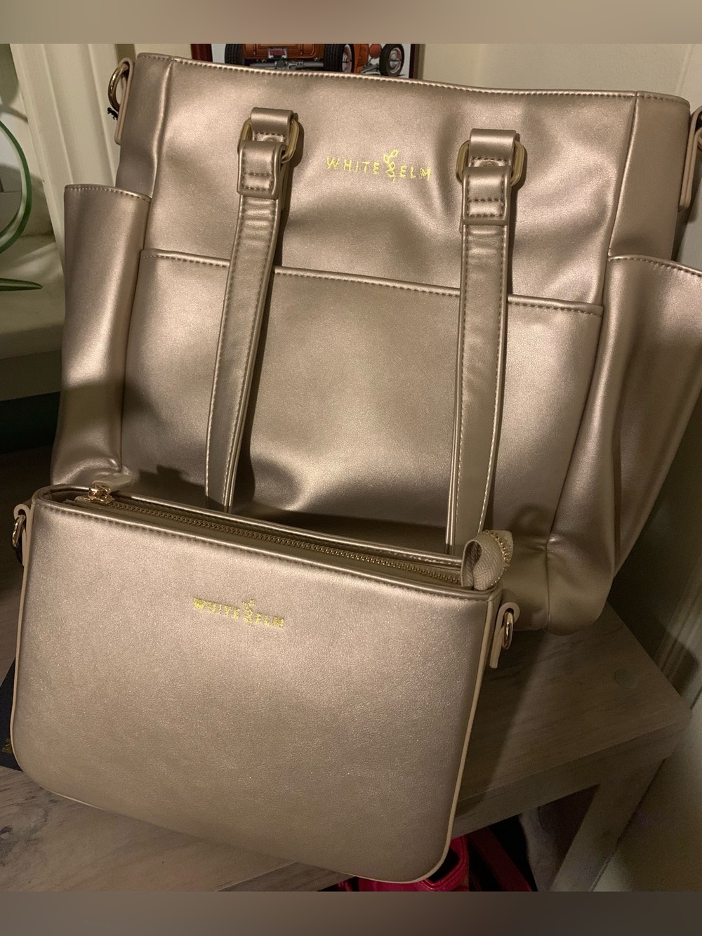 White Elm NWT Champagne set of Carina and Ara- Limited edition,now retired color